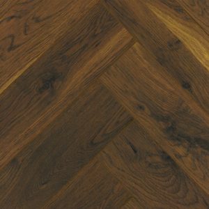 Smoked Cathedral Oak Herringbone Aqua - Canadia